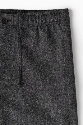 Pantalon Relaxed Fit en twill - Noir — photo 2
