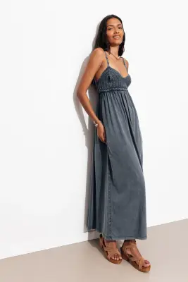 Robe en crochet et jersey — photo 2