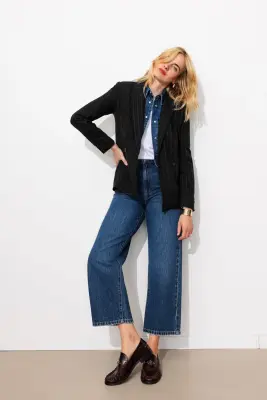 Veste de tailleur rayée Femme — photo 3
