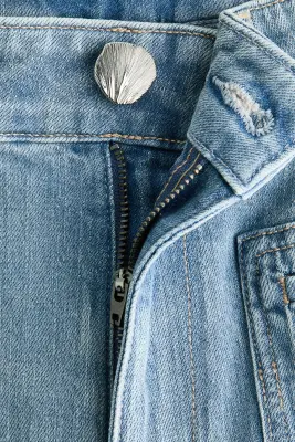 Wide High Jeans - Bleu denim clair — photo 5