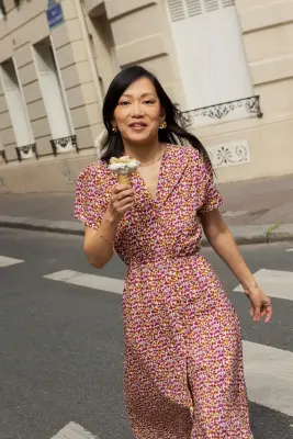Robe Giada - fleuri violet — photo 5
