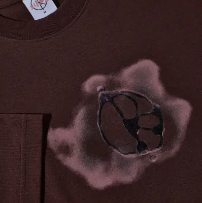 T-shirt Polar Metal logo tee – Washed Bordeaux — photo 3