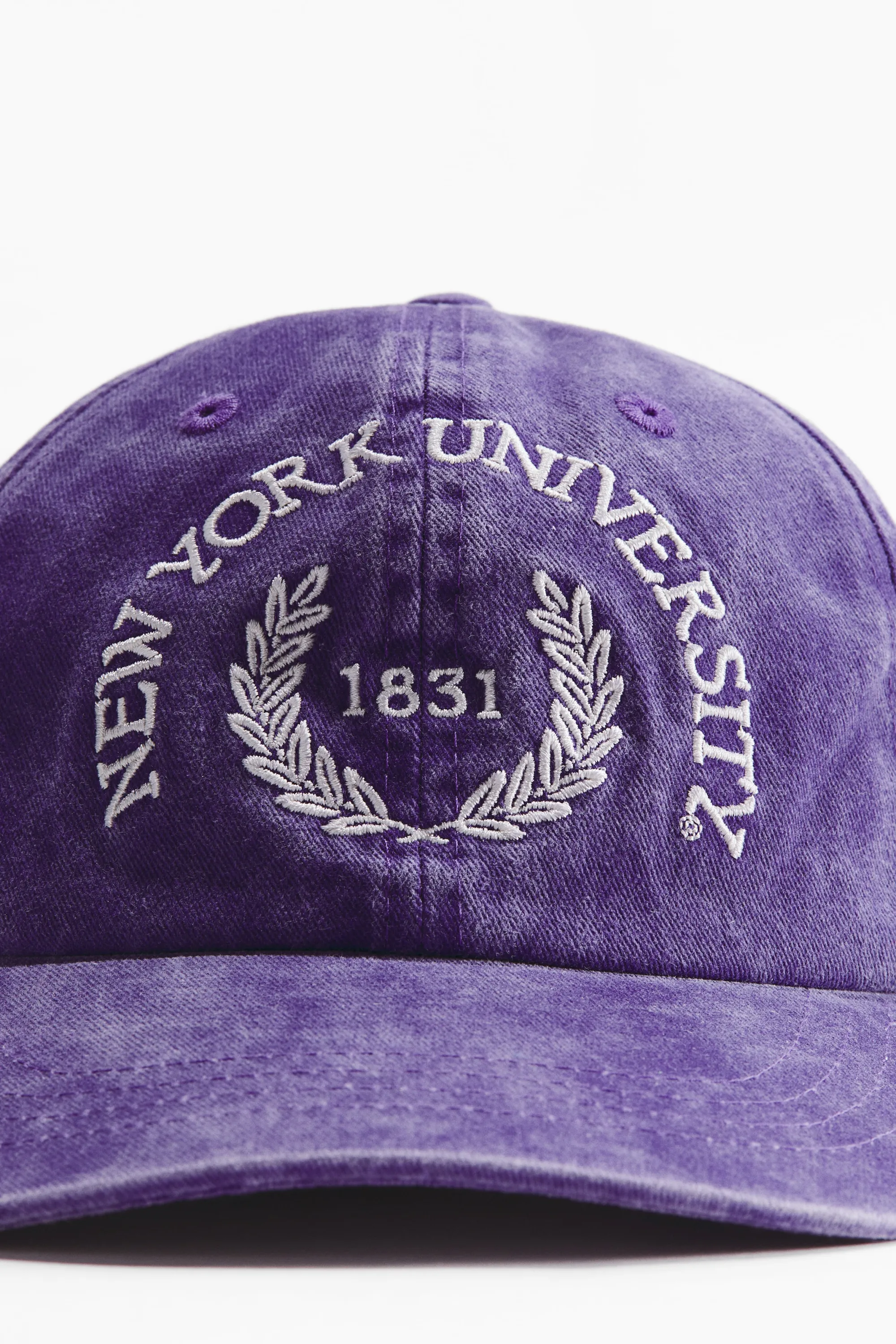Casquette en twill de coton avec motif - Violet/New York University