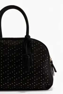 Sac bowling clouté - Noir — photo 2