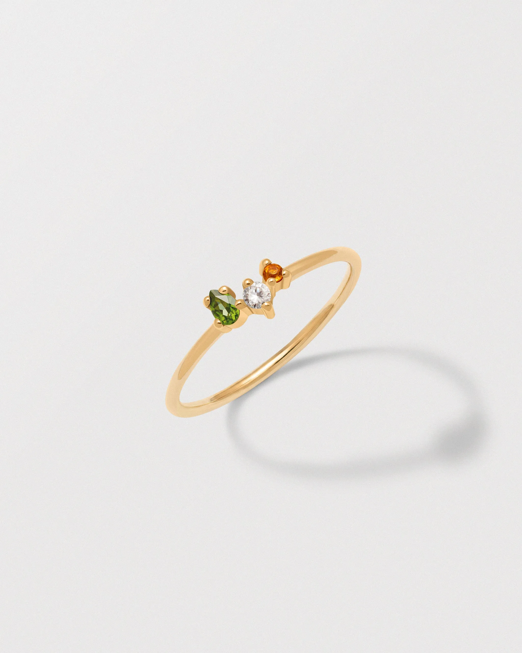 BAGUE LISE - Or blanc 18 carats