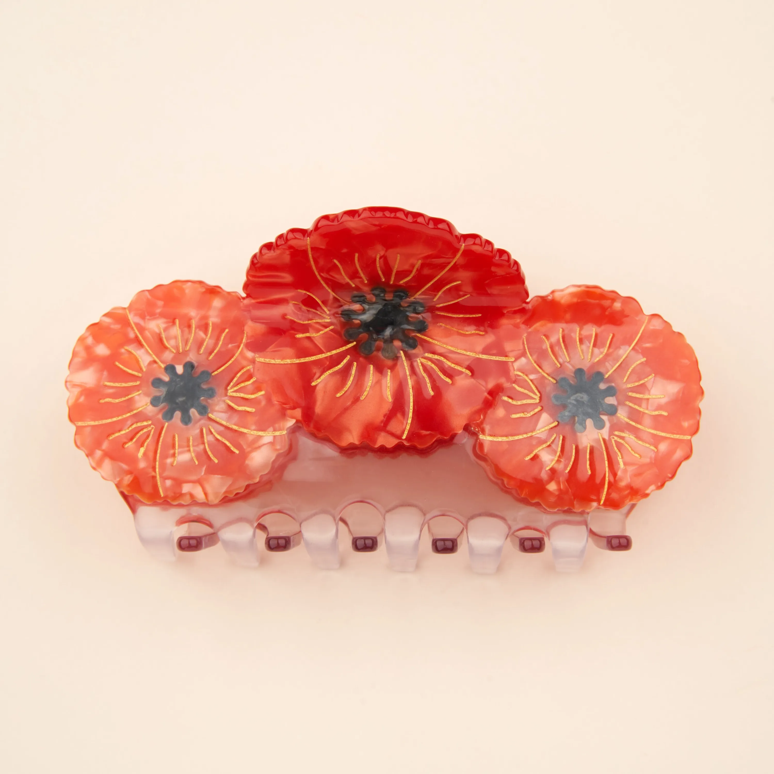 Pince à cheveux Trio Coquelicots Coucou Suzette