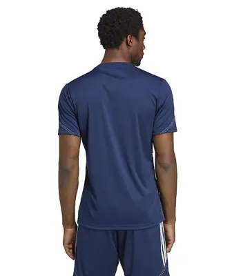 ADIDAS TEE SHIRT SPORT GRANDE LONGUEUR Marine — photo 3