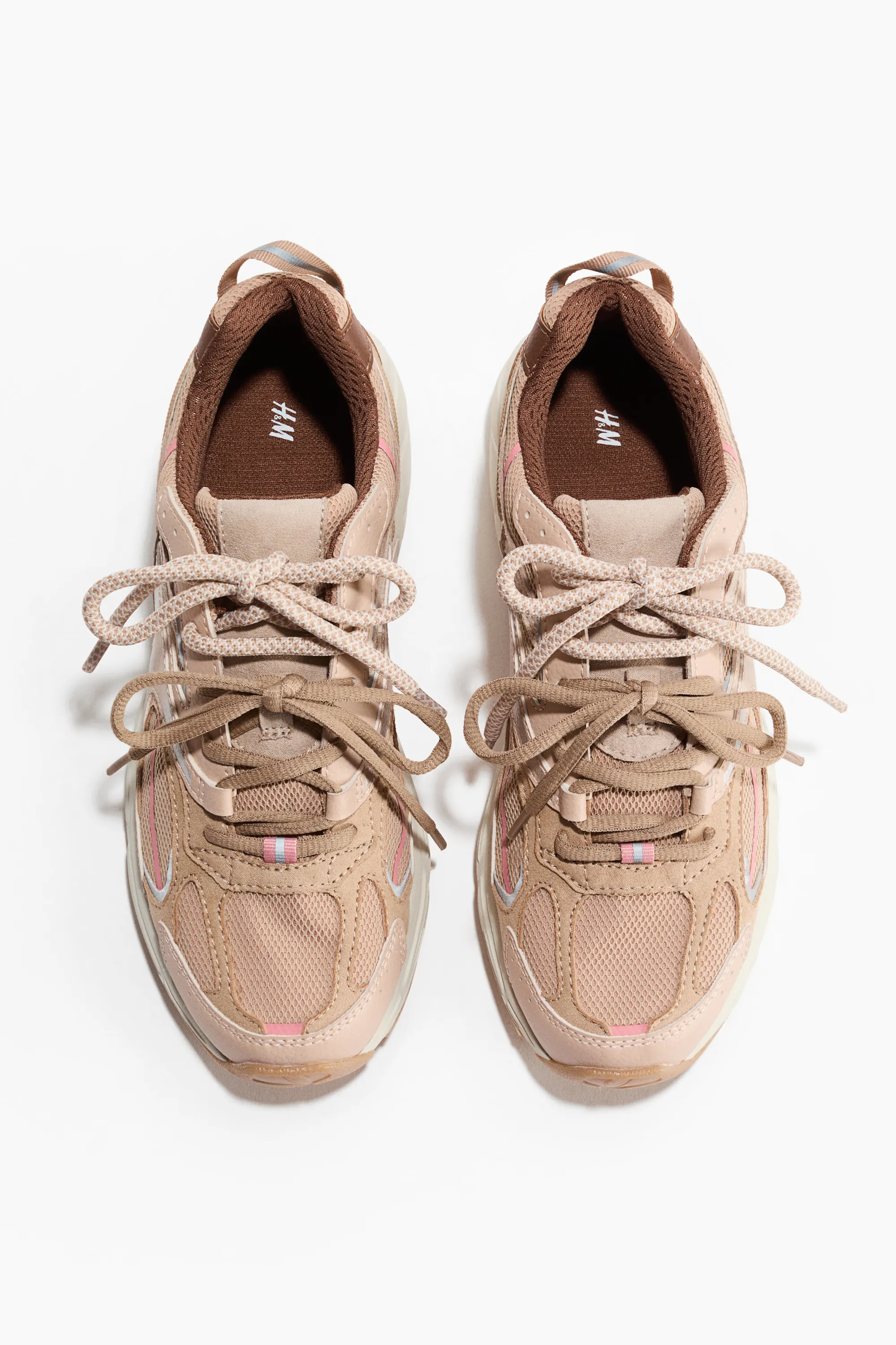 Sneakers à semelle épaisse - Rose ancien clair/beige