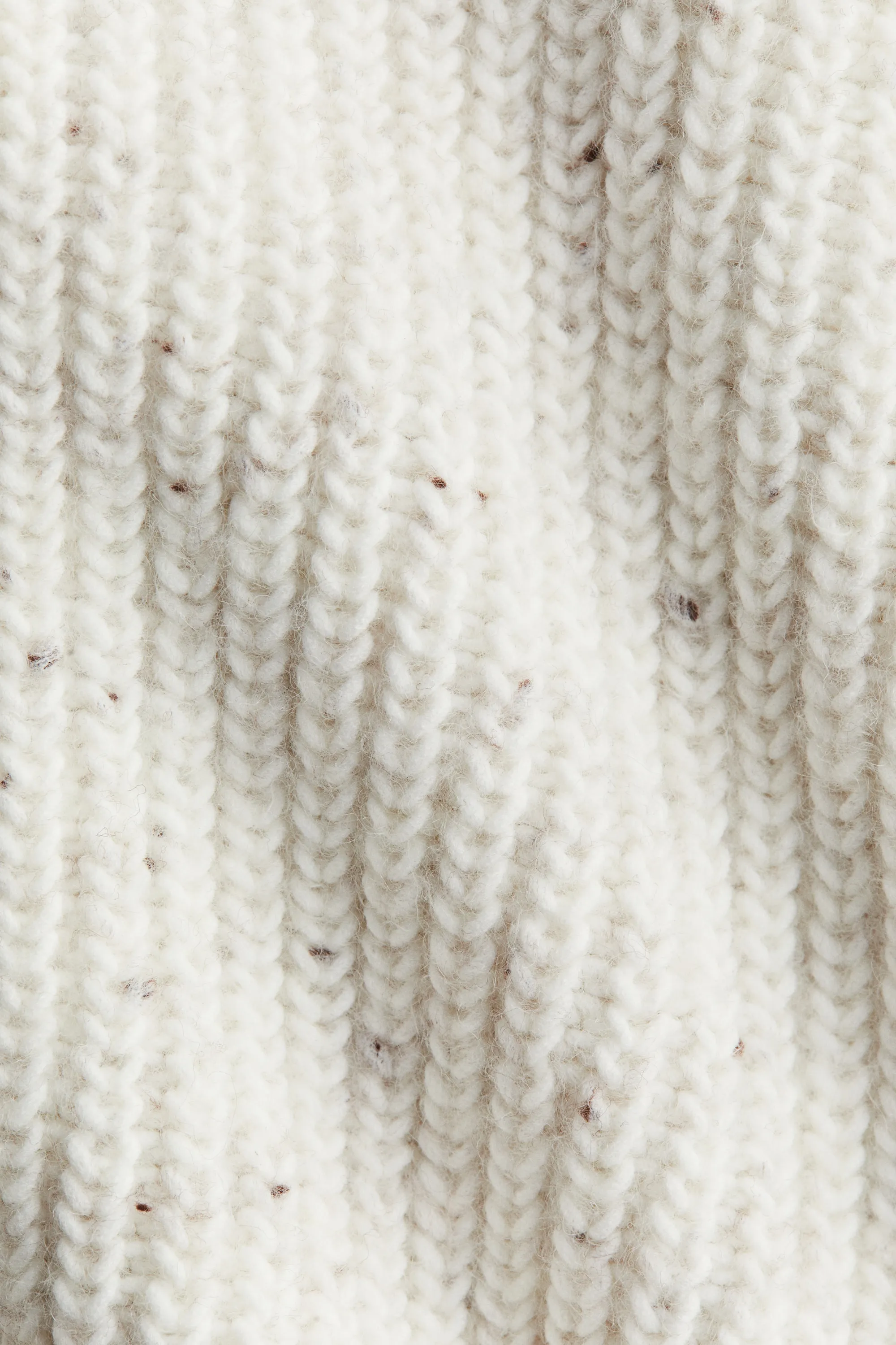 Pull sans manches avec col cravate - Crème chiné