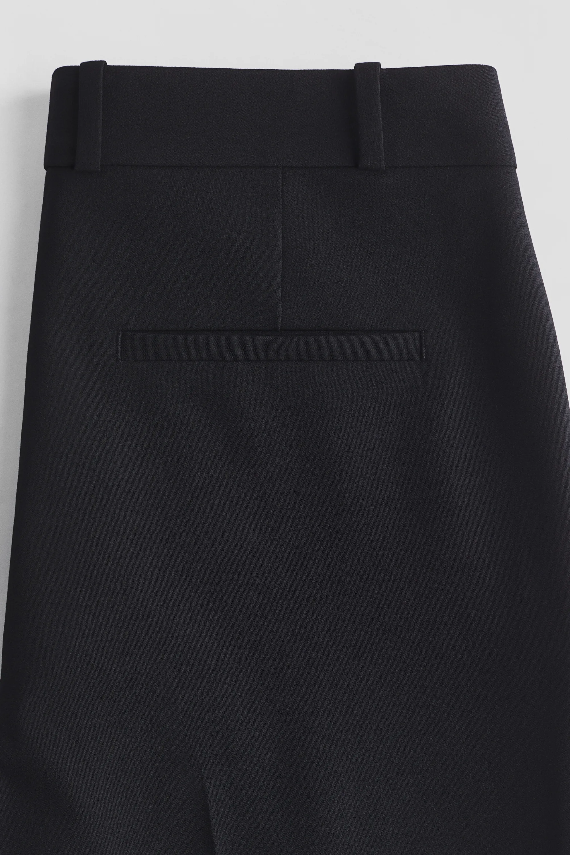 Pantalon chic à jambes larges Wrinkle-resistant - Noir