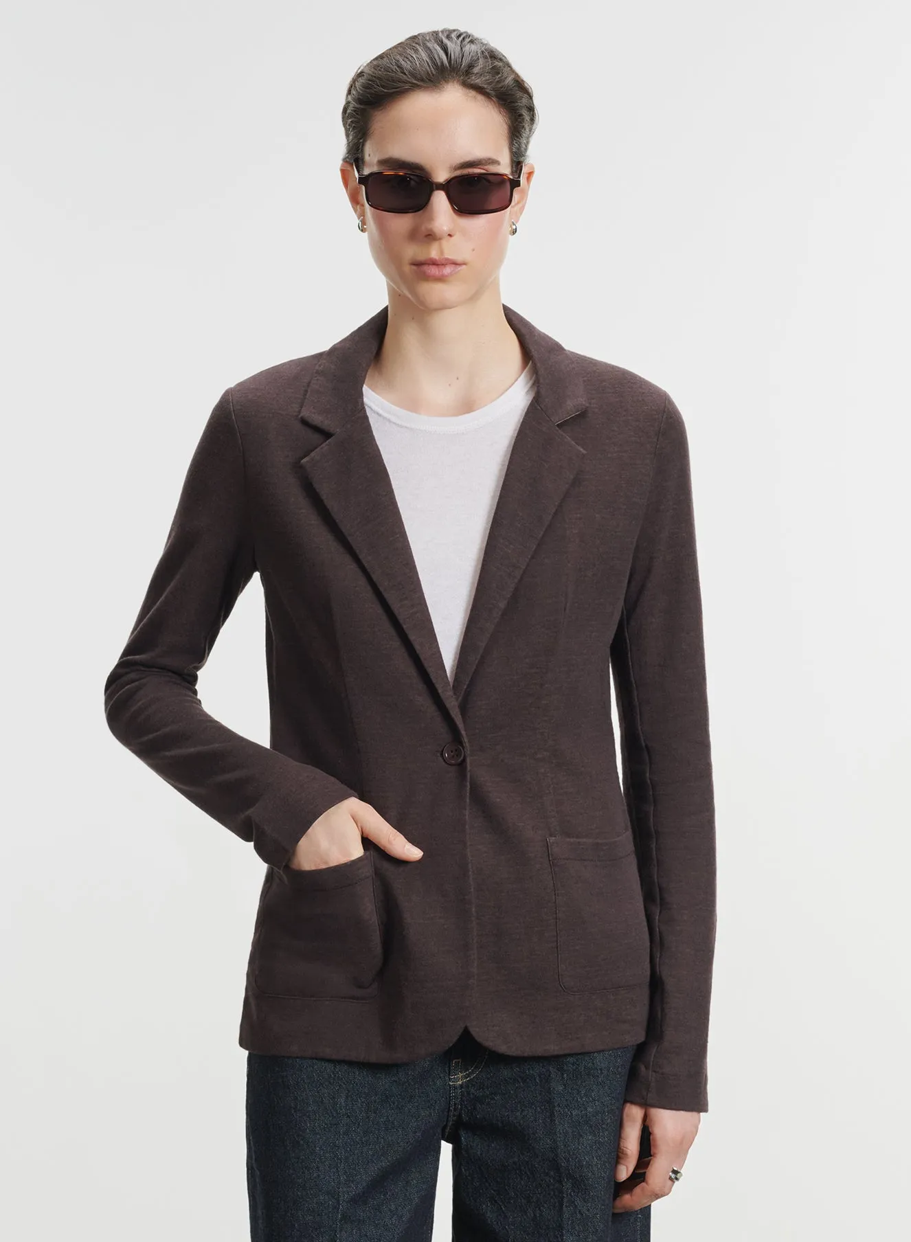 Veste en coton organique, cachemire et coton supima