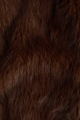 Veste sans manches duveteuse - Marron foncé — photo 4