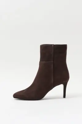 Boots en cuir à talon Femme — photo 3