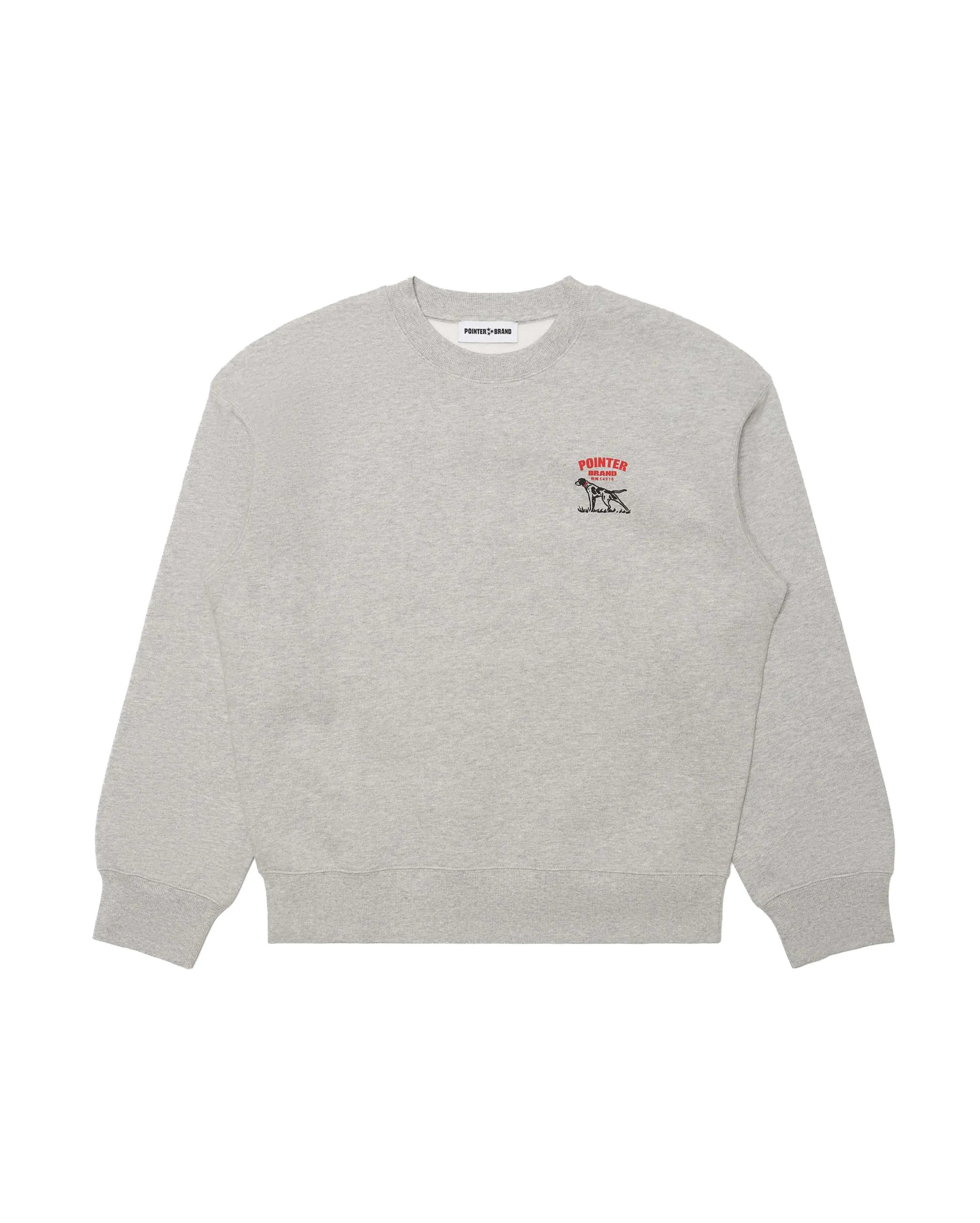 Chest Logo Crewneck Grey Marl