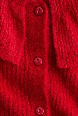 Gilet avec col - Rouge — photo 5