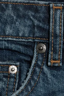 Jean droit ample taille basse Missy - Milano Blue - Bleu foncé — photo 5