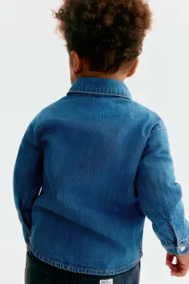Chemise en denim - Bleu denim — photo 2