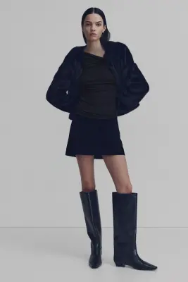 Top avec détail torsadé - Noir — photo 1