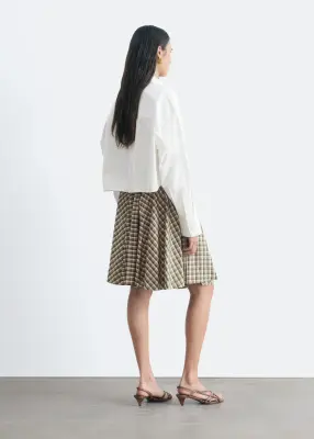 Chemise courte en sergé de coton - Blanc — photo 5