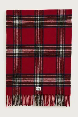Écharpe Public tartan rouge — photo 4