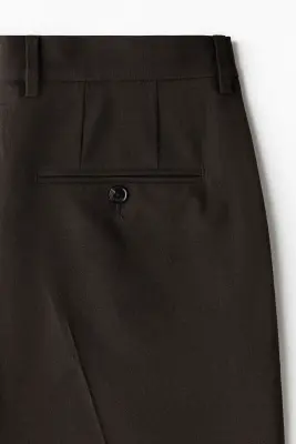Pantalon chic Slim Fit - Marron foncé — photo 4
