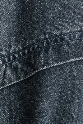 Robe à boutons en denim - Bleu denim foncé — photo 2