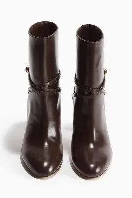 Bottines à talon - Marron foncé — photo 2