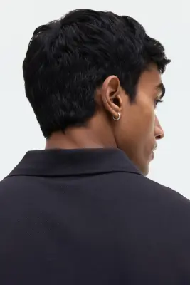 Polo Regular Fit - Bleu marine — photo 4