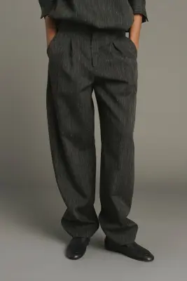 PANTALON BAPTISTE GRIS ANTHRACITE — photo 3