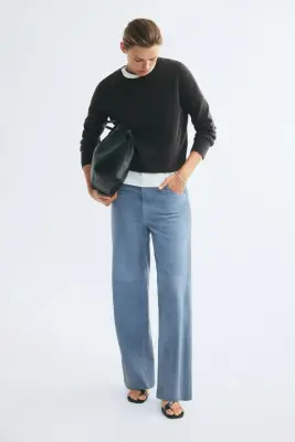Pull en maille fine - Gris foncé chiné — photo 2