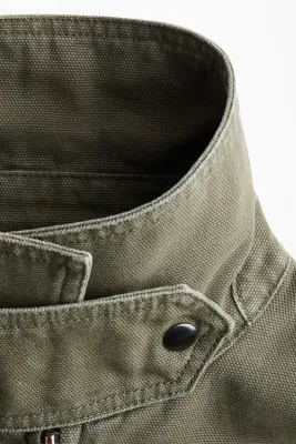 Veste matelassée en toile - Vert kaki — photo 3