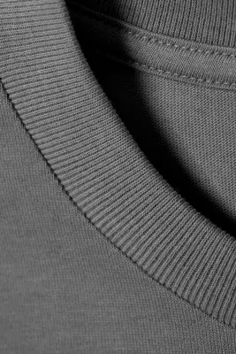 T-SHIRT COUPE AMPLE - Gris cendré — photo 3