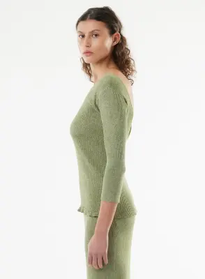 Pull en viscose et fibre irisée — photo 2