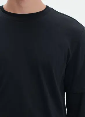 T-shirt en coton et cachemire — photo 3