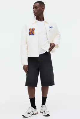 Short Baggy en denim - Noir denim — photo 1