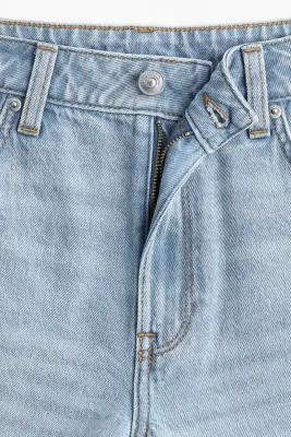 Short High en denim - Bleu denim clair — photo 1
