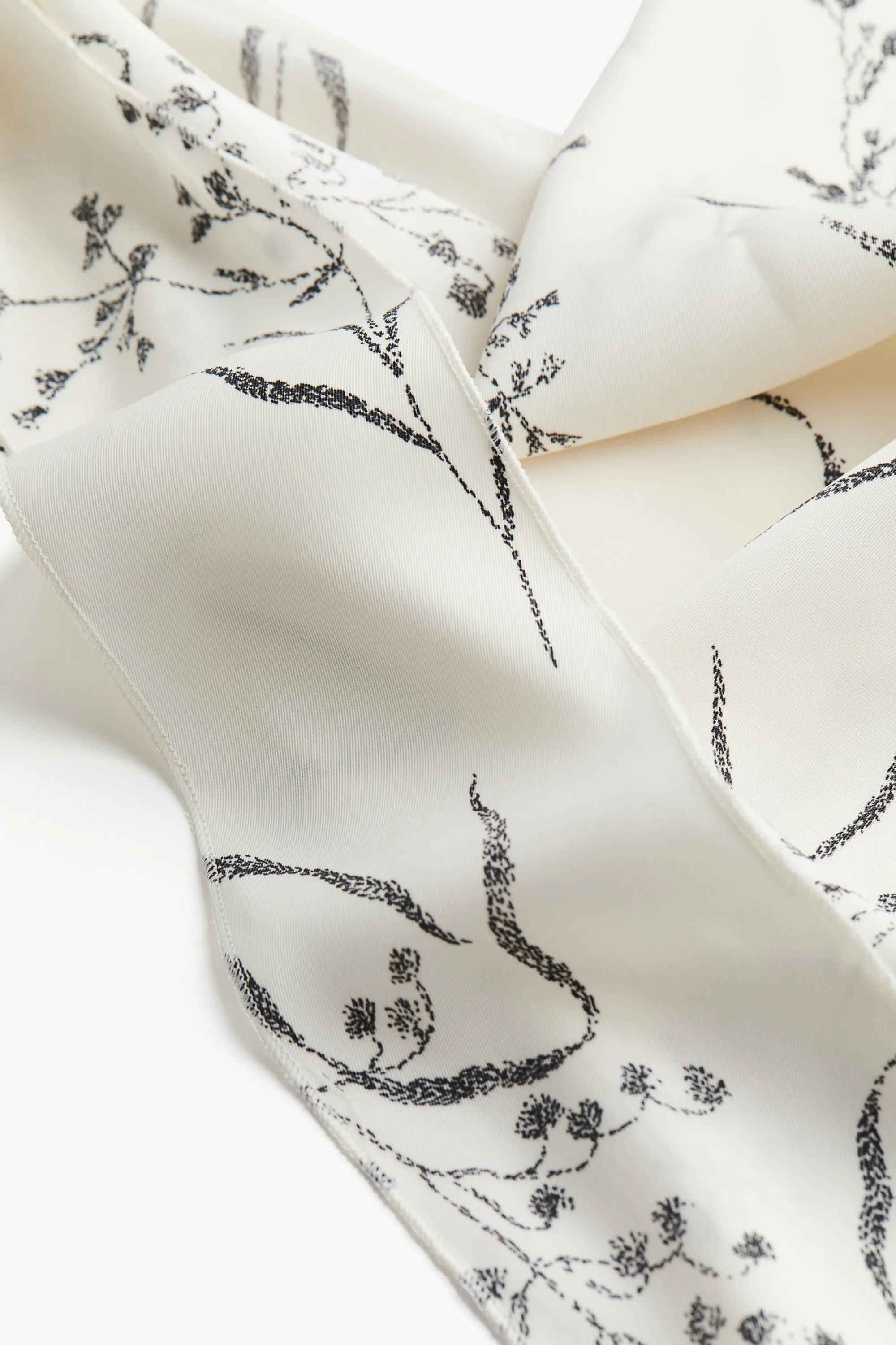 Robe avec bretelles à nouer - Blanc/motif
