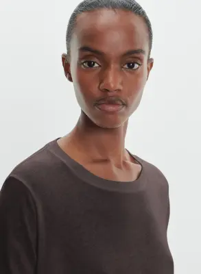 T-shirt en coton et cachemire — photo 3