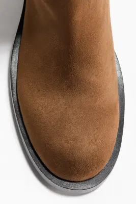Bottes de hauteur genou - Beige foncé — photo 2