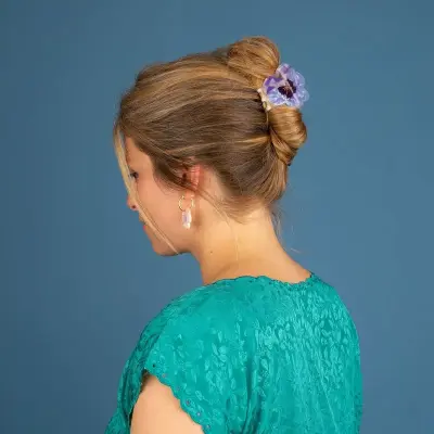 Pince à cheveux Pensées mauves Coucou Suzette — photo 2