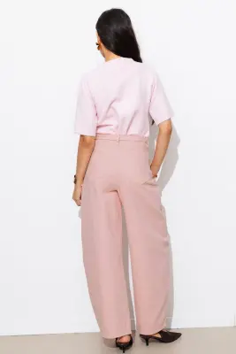 Pantalon balloon toile Femme — photo 7