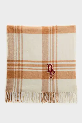 Écharpe Public tartan beige — photo 1