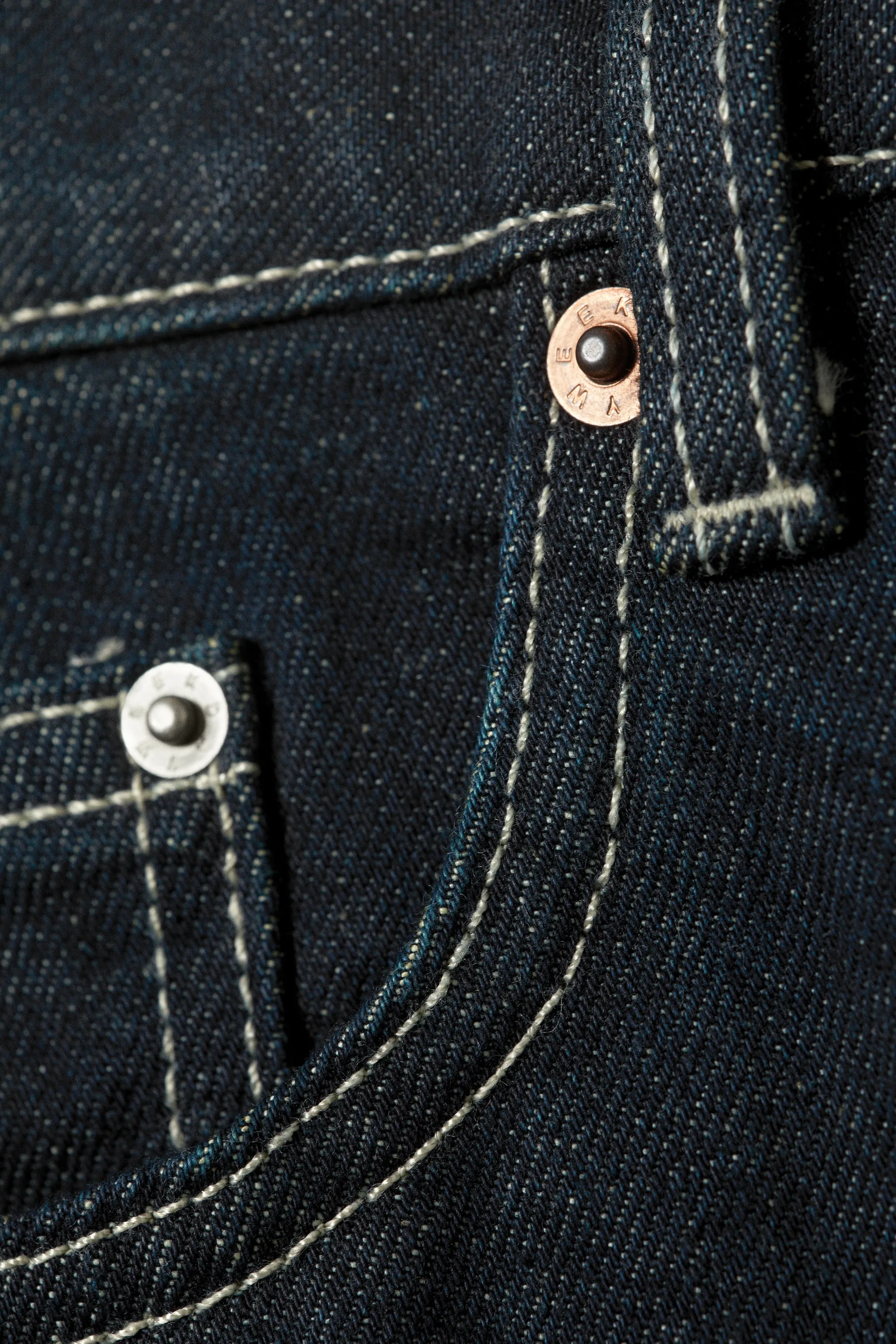 Jean droit ample taille basse Missy - Blue Rinse – Bleu foncé