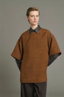 CHEMISE LISA CARAMEL — photo 3