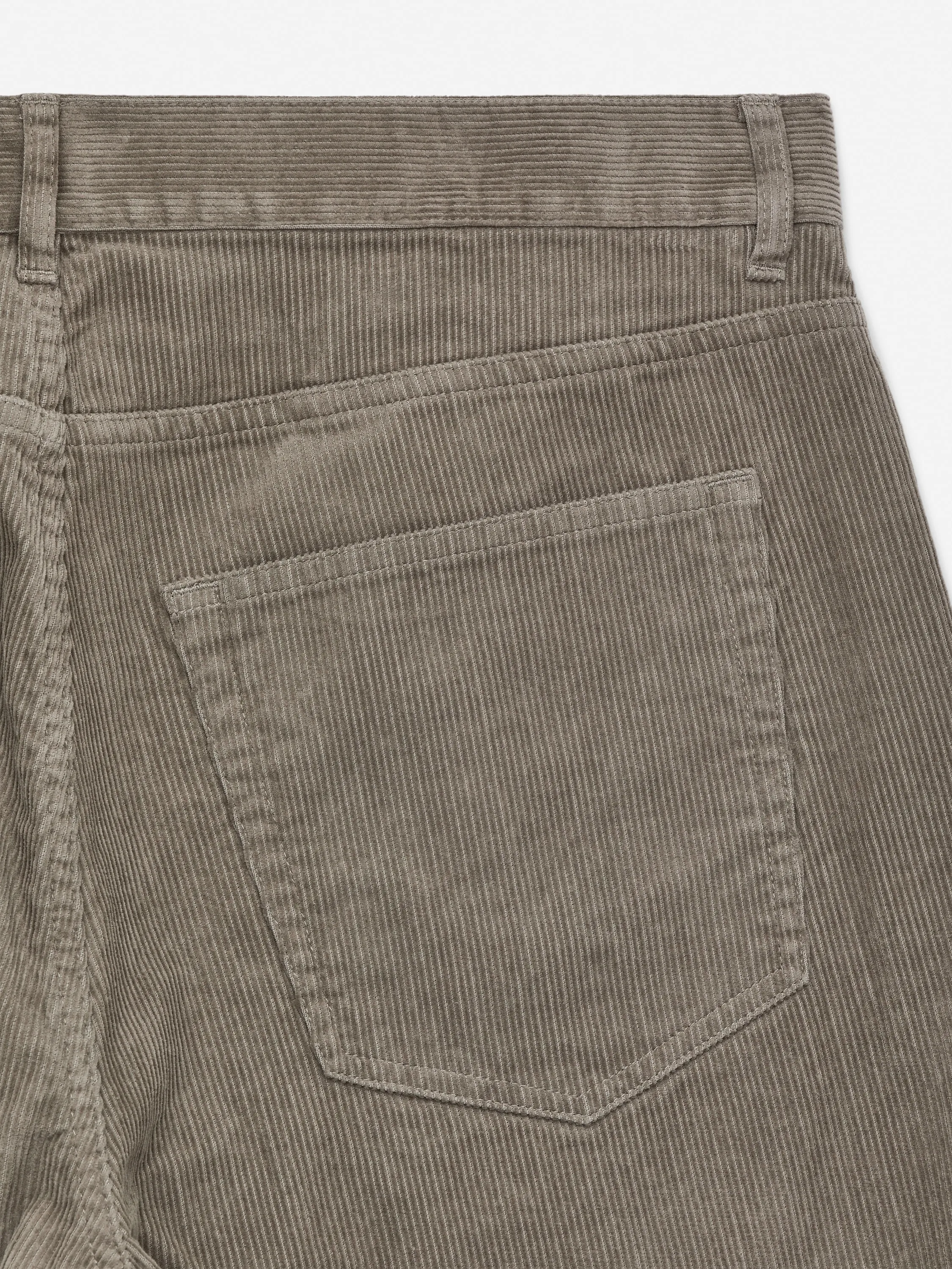 Pantalon en velours côtelé AMPLE - Light Mole
