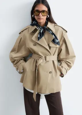 Trench-coat court - Beige — photo 2