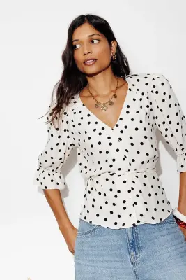 Chemisier à pois Femme — photo 2