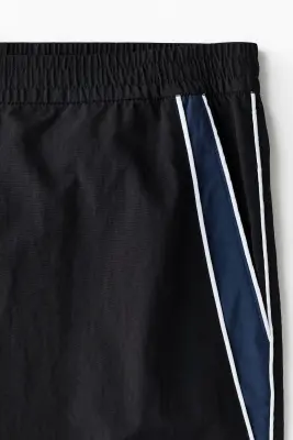 Pantalon de survêtement Loose Fit en nylon - Noir/panneaux — photo 5