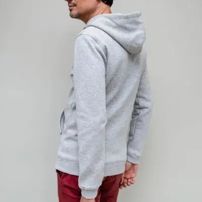 Hoodie Philippe zippé gris — photo 2