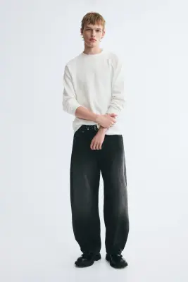T-shirt gaufré Regular Fit - Blanc — photo 2